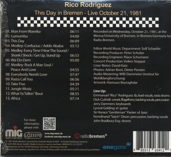 This Day in Bremen - Live, October 21, 1981 (CD)