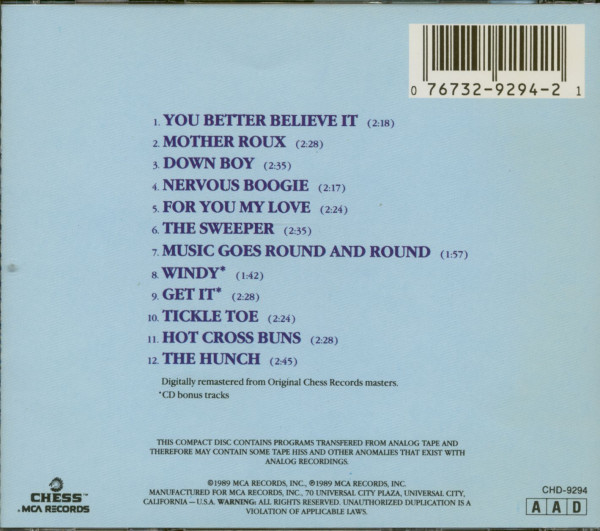 Chess King Of New Orleans - The Chess Years (CD)