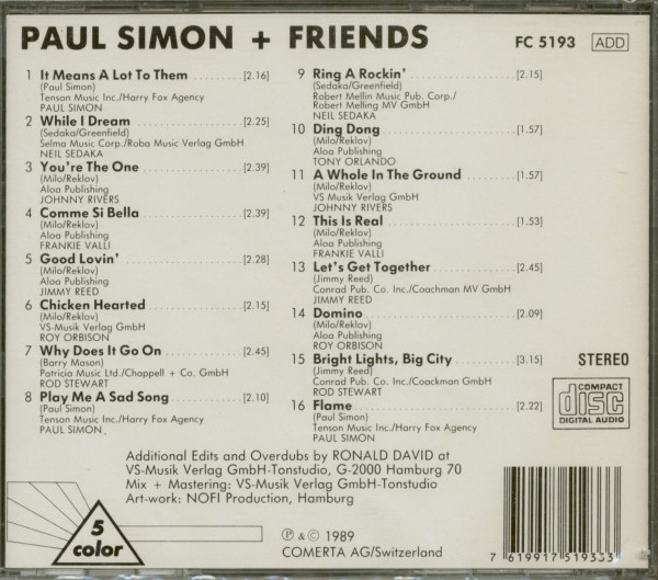 Paul Simon And Friends (CD)