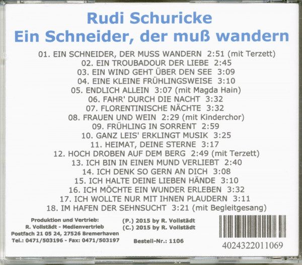 Ein Schneider, der muß wandern