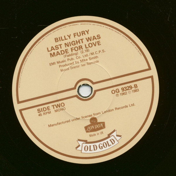 Halfway To Paradise - Last Night Was Made For Love (7inch, 45rpm, SC)