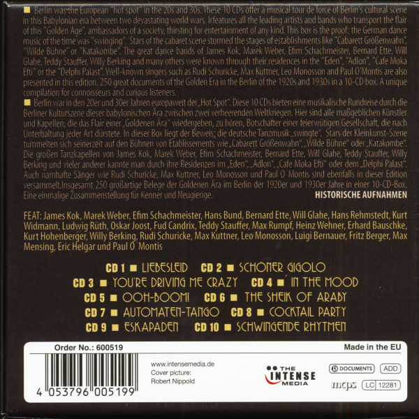 Swinging Babylon - Berlin Dance Bands From The 1920s & 1930s (10-CD)