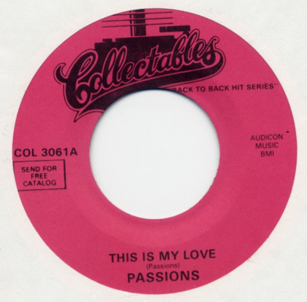 This Is My Love b-w Sunday Kind Of Love 7inch, 45rpm