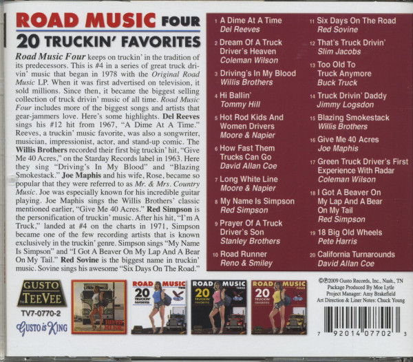 Road Music - 20 Truckin' Favorites, Vol.4 (CD)