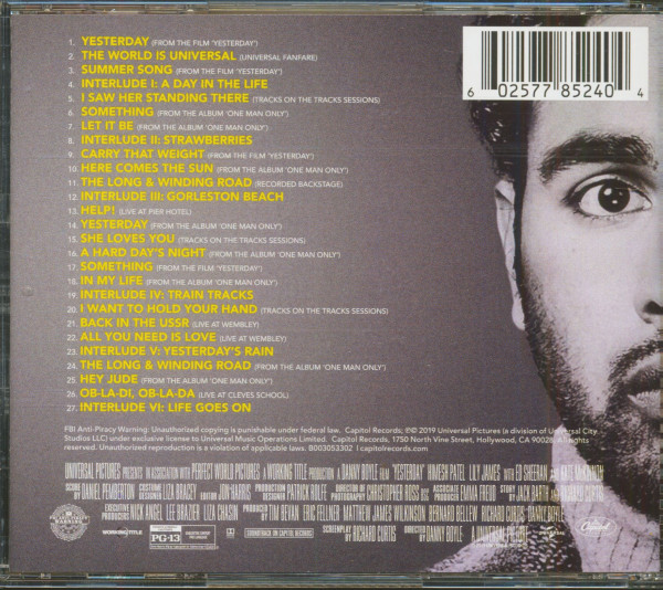 3. Bild von Various: Yesterday - Original Motion Picture Soundtrack (CD)