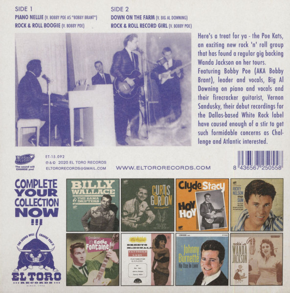 The Poe Kats (7inch, 45rpm, EP, Orange Vinyl, PS)