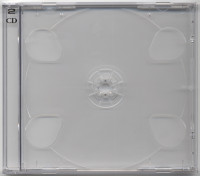 CD Leerhülle mit durchsichtigen Tray für 2 CDs