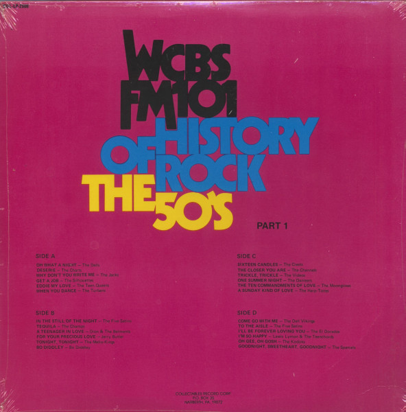 WCBS FM101 - History Of Rock - The 50's Part 1 (2-LP)