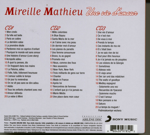 Une Vie D'Amour (3-CD)
