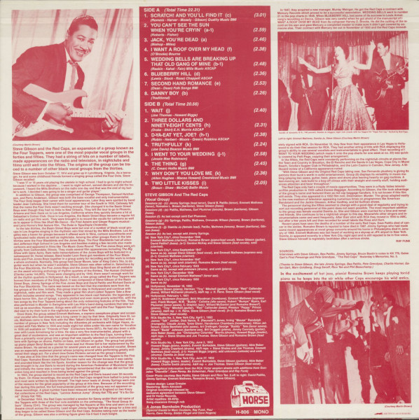 Steve Gibson & The Red Caps - Blueberry Hill (LP)
