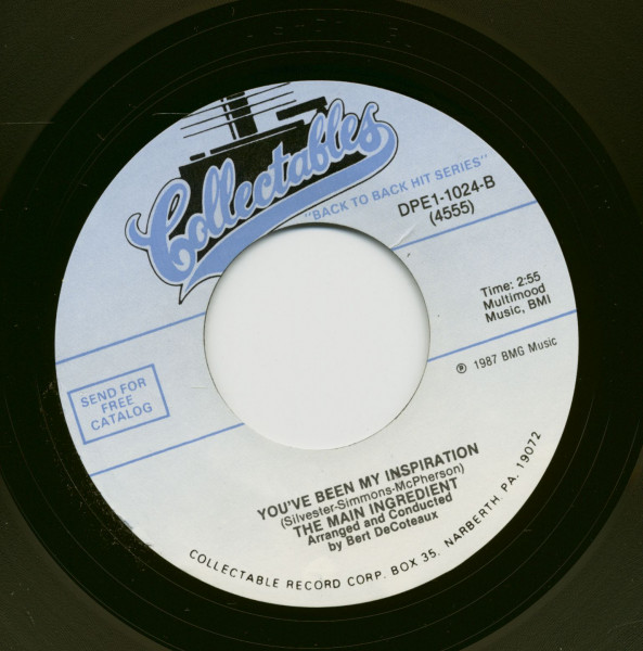 Just Don't Want To Be Lonely - You've Been My Inspiration (7inch, 45rpm)