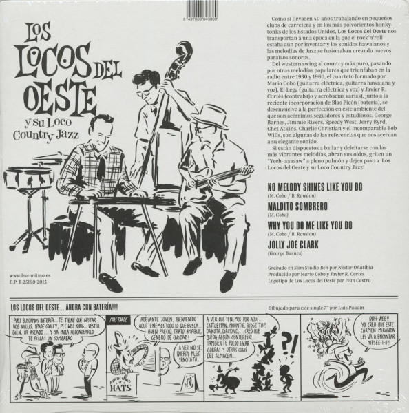 Los Locos Del Este Y Sus Loco Country Jazz (7inch, 45rpm, EP))
