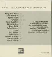 Vorschau: NDR Jazz Workshop No.23 (2-CD) Vorschau: NDR Jazz Workshop No.23 (2-CD)