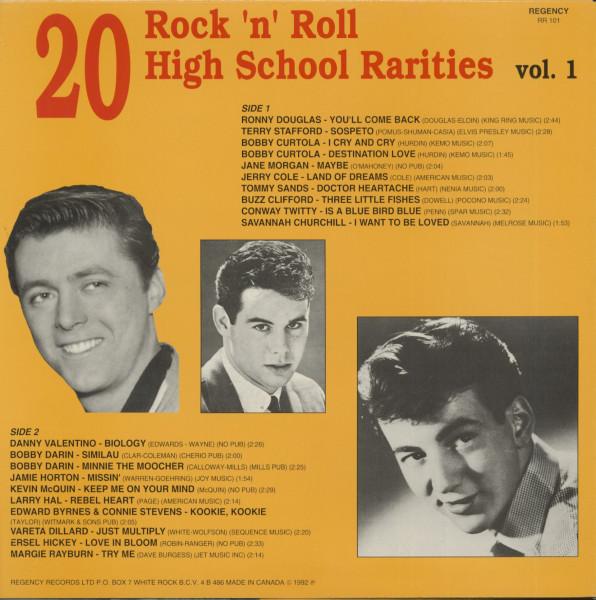 20 Rock & Roll High School Hits Rarities Vol.1 (LP)