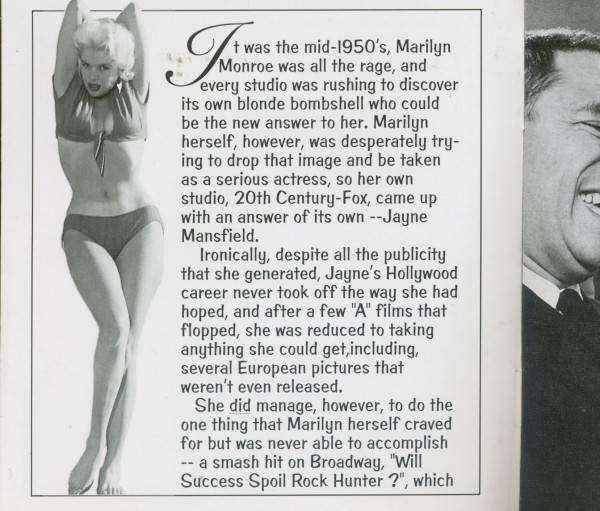 7. Bild von Jayne Mansfield: Too Hot To Handle (Pop-UP Digipak) (CD)