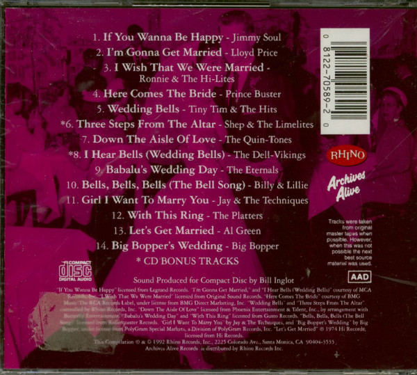 Rockin' & Rollin' Wedding Songs Vol.2 (CD)