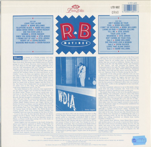 R&B Matinee (LP)