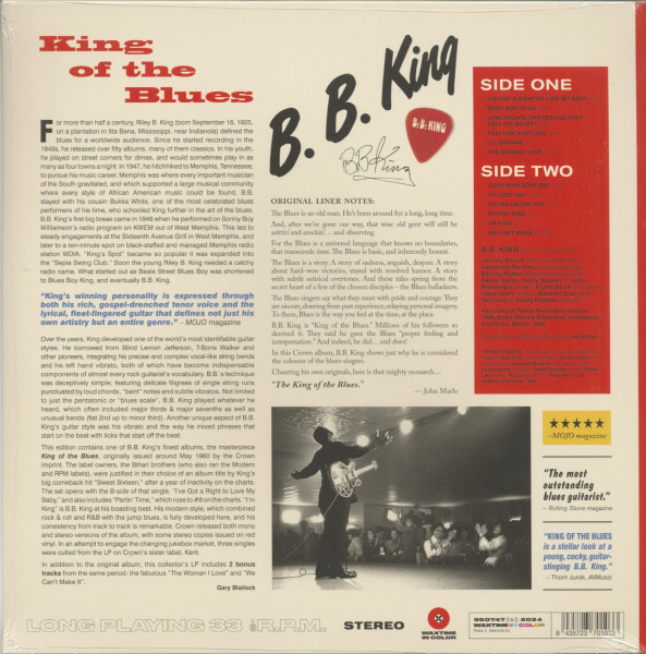 King Of The Blues (LP, 180g colored Vinyl, Ltd.)