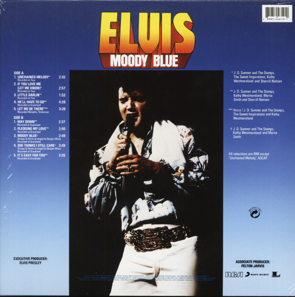 Moody Blue (LP, Clear Blue Vinyl)