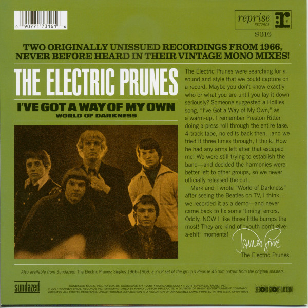 I've Got A Way Of My Own - World Of Darkness (7inch, 45rpm, PS, Ltd.)