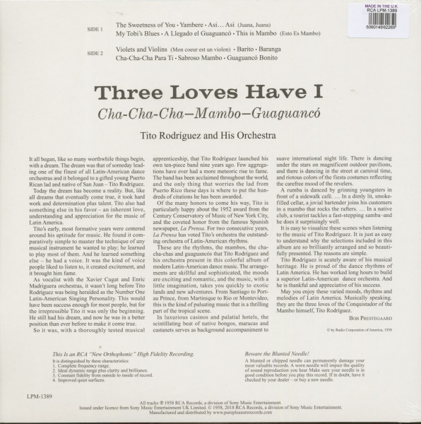 Three Loves Have I - Cha-Cha-Cha, Mambo, Guaguanaco (LP, 180g Vinyl))