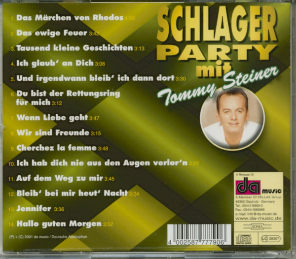 Schlagerparty mit Tommy Steiner (CD)