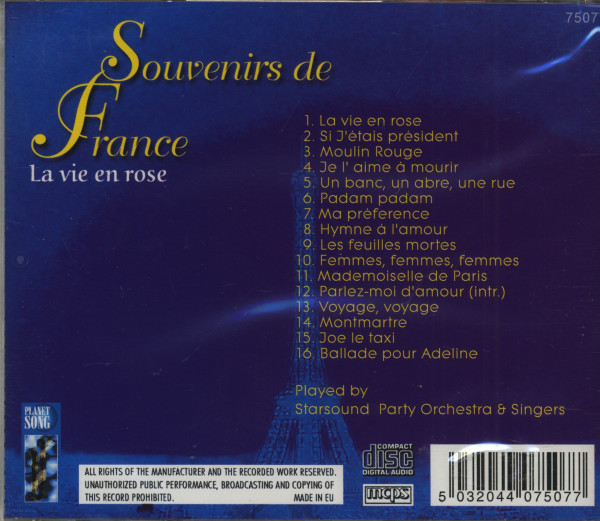 Souvenirs De France - La Vie En Rose (CD)