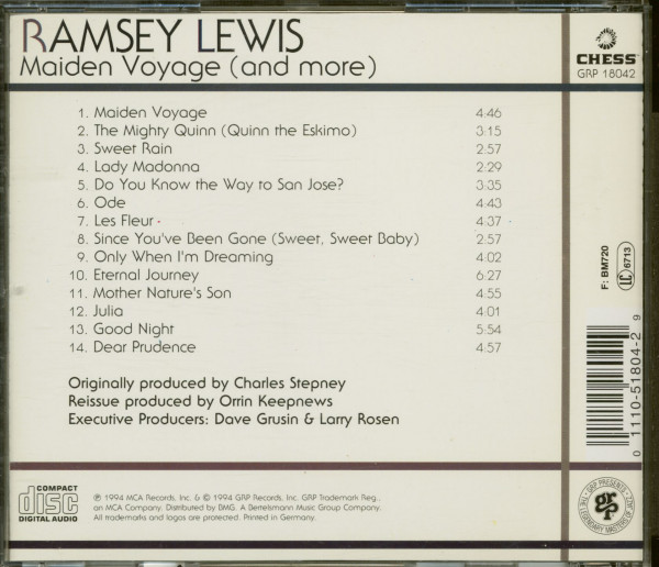 3. Bild von Ramsey Lewis: Maiden Voyage (And More) (CD)