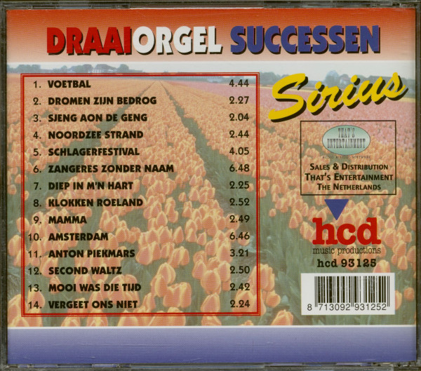 Draaiorgel Successen - Sirius (CD)