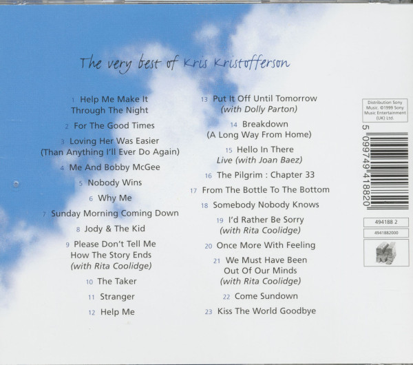 The Very Best Of Kris Kristofferson (CD)