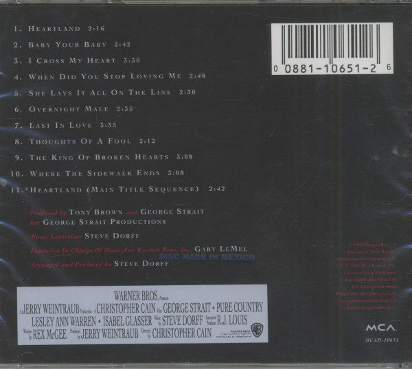 Pure Country - Original Motion Picture Soundtrack (CD)