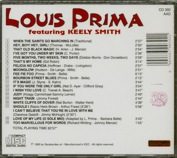 3. Bild von Louis Prima & Keely Smith: The Entertainers (CD)