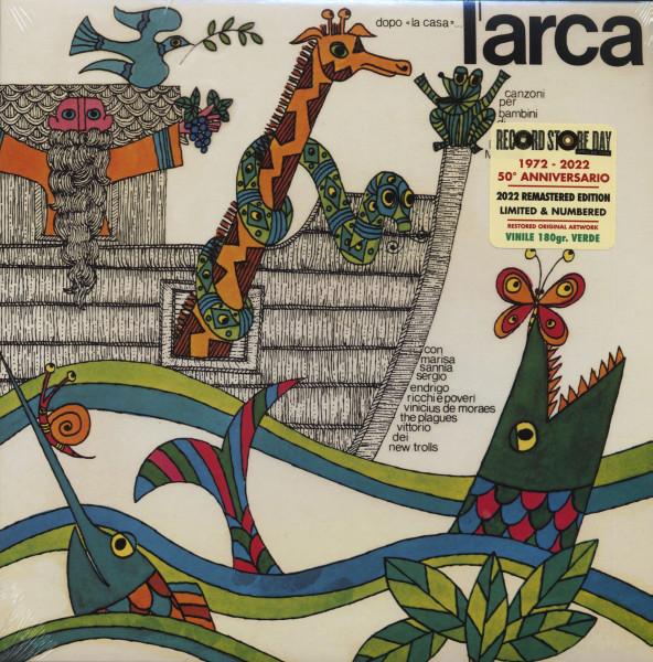L'Arca - Canzoni Per Bambini Di Vinicius De Moraes (LP, 180g colored Vinyl) L'Arca - Canzoni Per Bambini Di Vinicius De Moraes (LP, 180g colored Vinyl)
