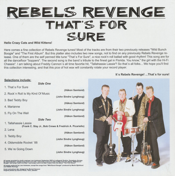 That's For Sure (LP, 10inch, Picture Disc)