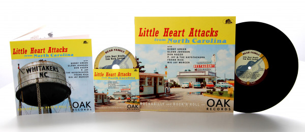Little Heart Attacks From North Carolina -Rockabilly and Rock 'n' Roll on Oak Records (LP, 10inch &