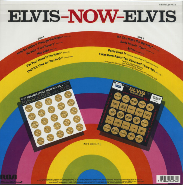 Elvis Now (LP, 180g colored Vinyl, Ltd.)