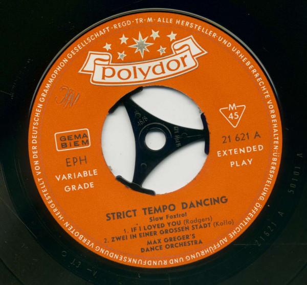 Strict Tempo Dancing- Slow Foxtrot (7inch, 45rpm, EP, PS)