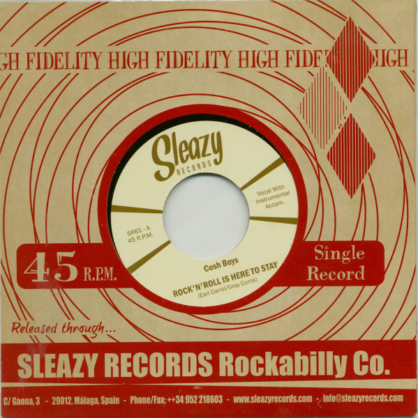 Rock'n'Roll Is Here To Stay b-w You're Leavin' Me 7inch, 45rpm Rock'n'Roll Is Here To Stay b-w You're Leavin' Me 7inch, 45rpm