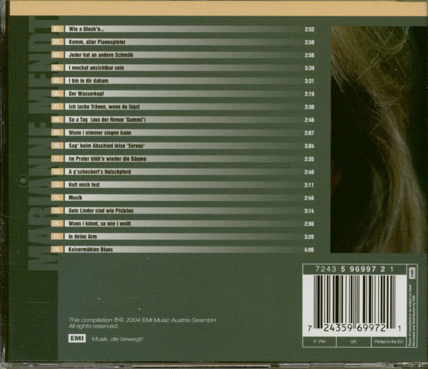 The Very Best Of Marianne Mendt (CD)