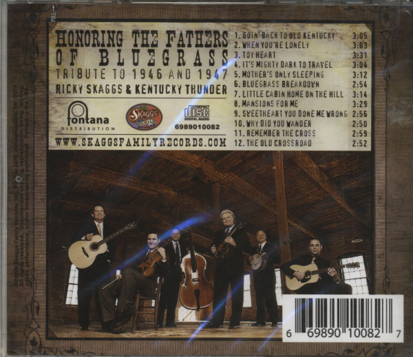 Honoring The Fathers Of Bluegrass (CD)