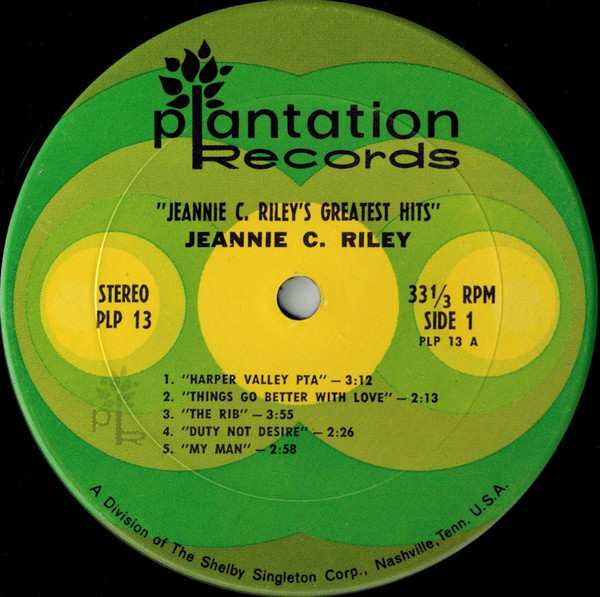 Jeannie C. Riley's Greatest Hits (LP)