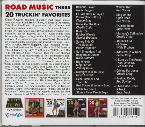 Road Music - 20 Truckin' Favorites, Vol.3 (CD)