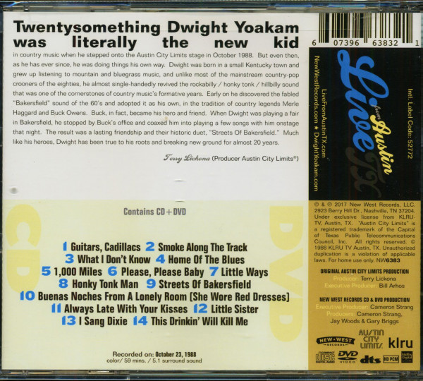 Live In Austin, Texas (CD & DVD)