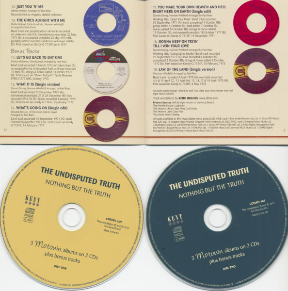 Nothing But The Truth - 3 Motown Albums Plus Bonus Tracks (2-CD)