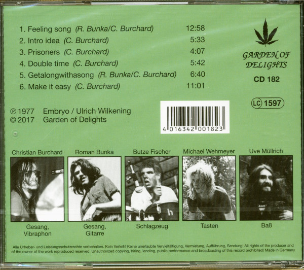 3. Bild von Embryo: Umsonst und draußen: Vlotho 1977 (CD)