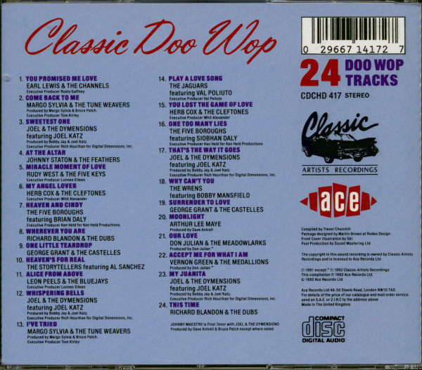 Classic Doo-Wop (CD)