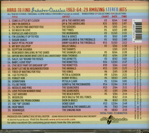 1963-1964 - 29 Amazing Stereo Hits (CD)