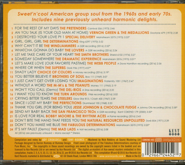 Harmony Of The Soul Vocal Groups 1962-1977 (CD)
