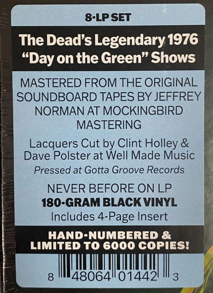 Dick's Picks Vol. 33 (8-LP, 180g Vinyl, Limited, Handnumbered Boxset)