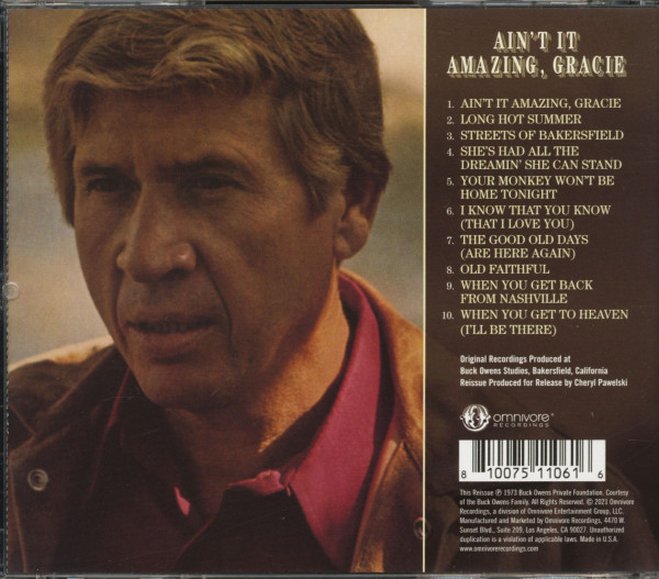 Ain't It Amazing, Gracie (CD)